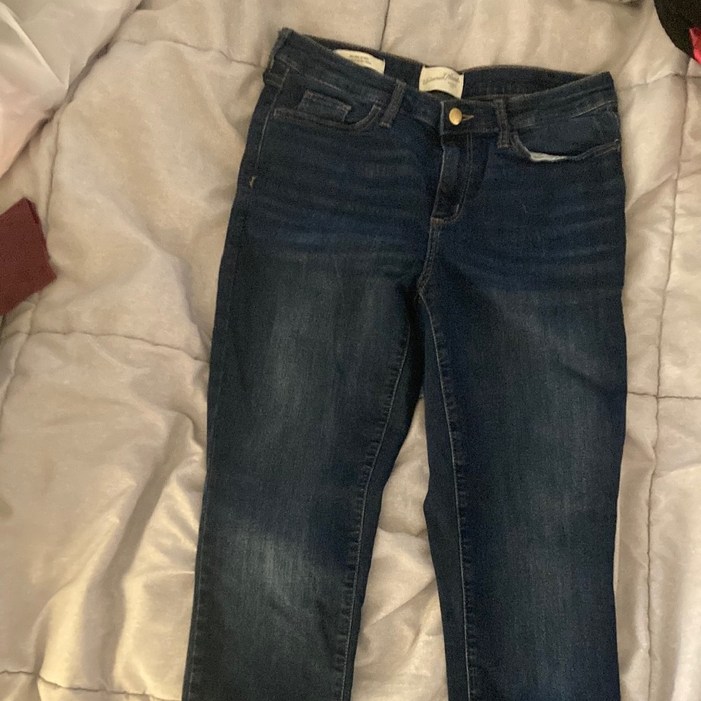 Ladies dark wash jeans